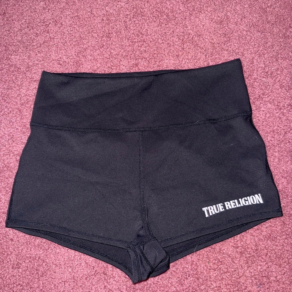 True Religion Black Athletic Shorts for Performance